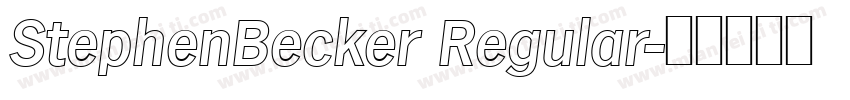 StephenBecker Regular字体转换